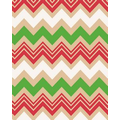 Gift Wrap (24"x100') ZIG ZAG CHRISTMAS/KRAFT